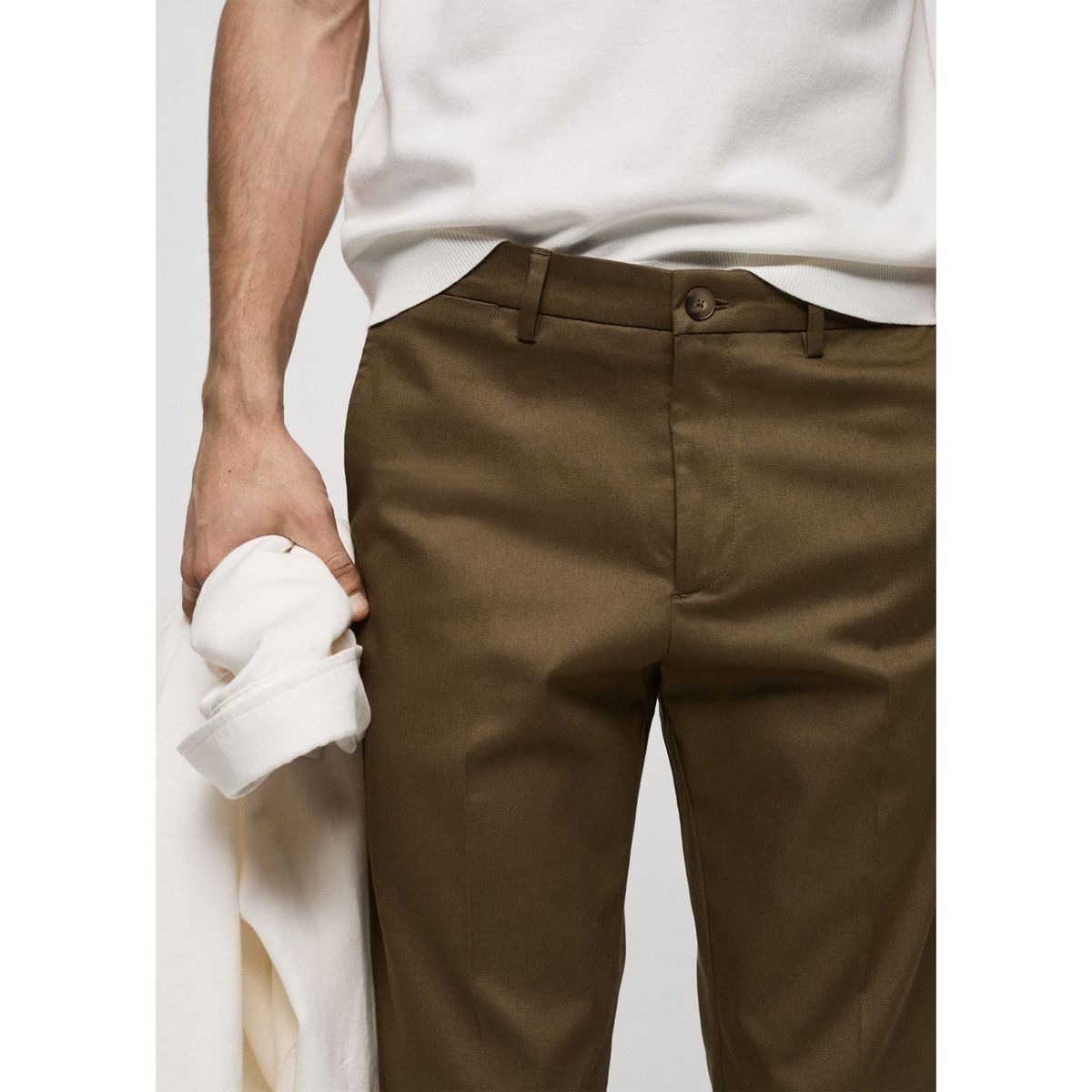 MANGO - Pantalón Algodón Hombre Mango
