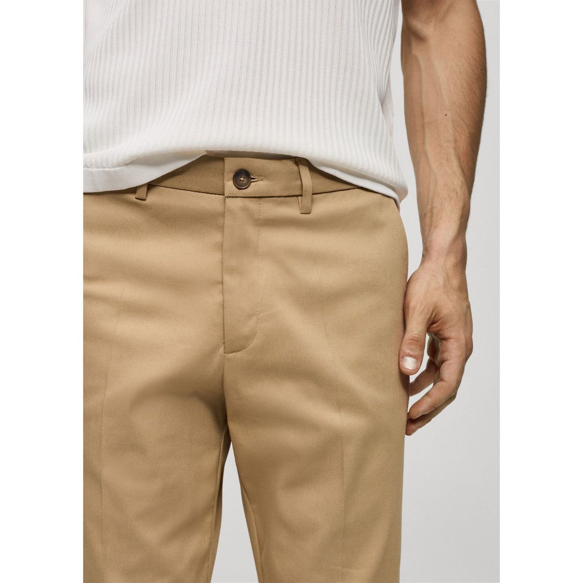 MANGO - Pantalón Algodón Hombre Mango