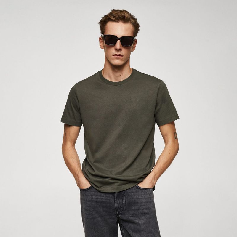 MANGO - Polo 100% Algodón Hombre Mango