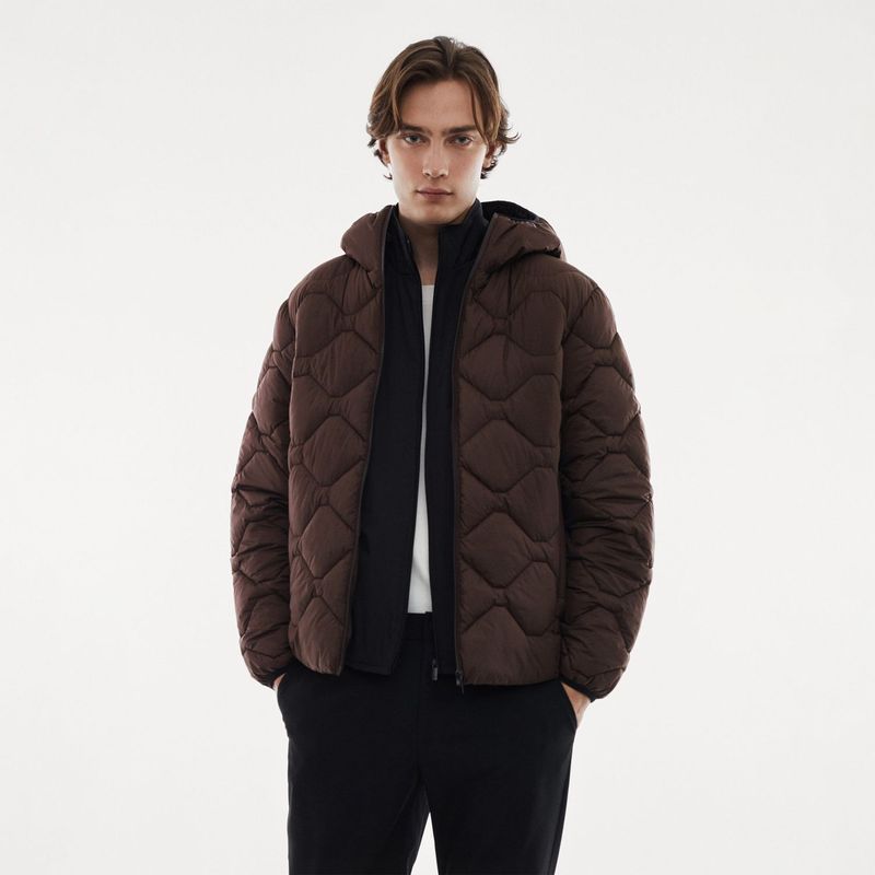 MANGO - Casaca Casual Hombre Mango Termorregulador / Repelente Al Agua