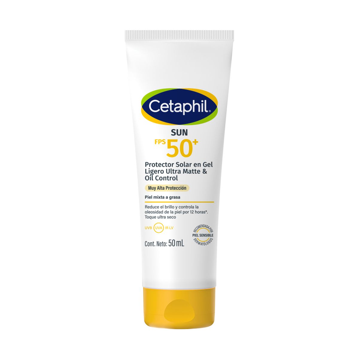 CETAPHIL - Fotoprotector Para Rostro Sun Oil Free Fps 50 Cetaphil