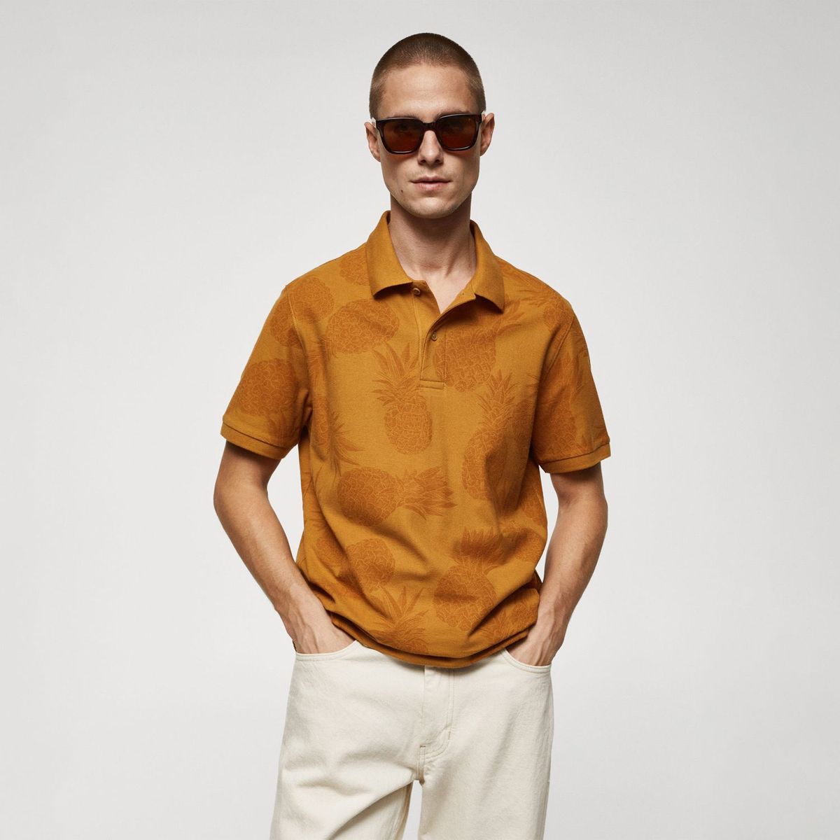 MANGO - Polo 100% Algodón Hombre Mango