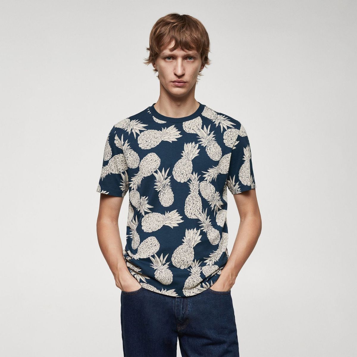 MANGO - Polo 100% Algodón Hombre Mango