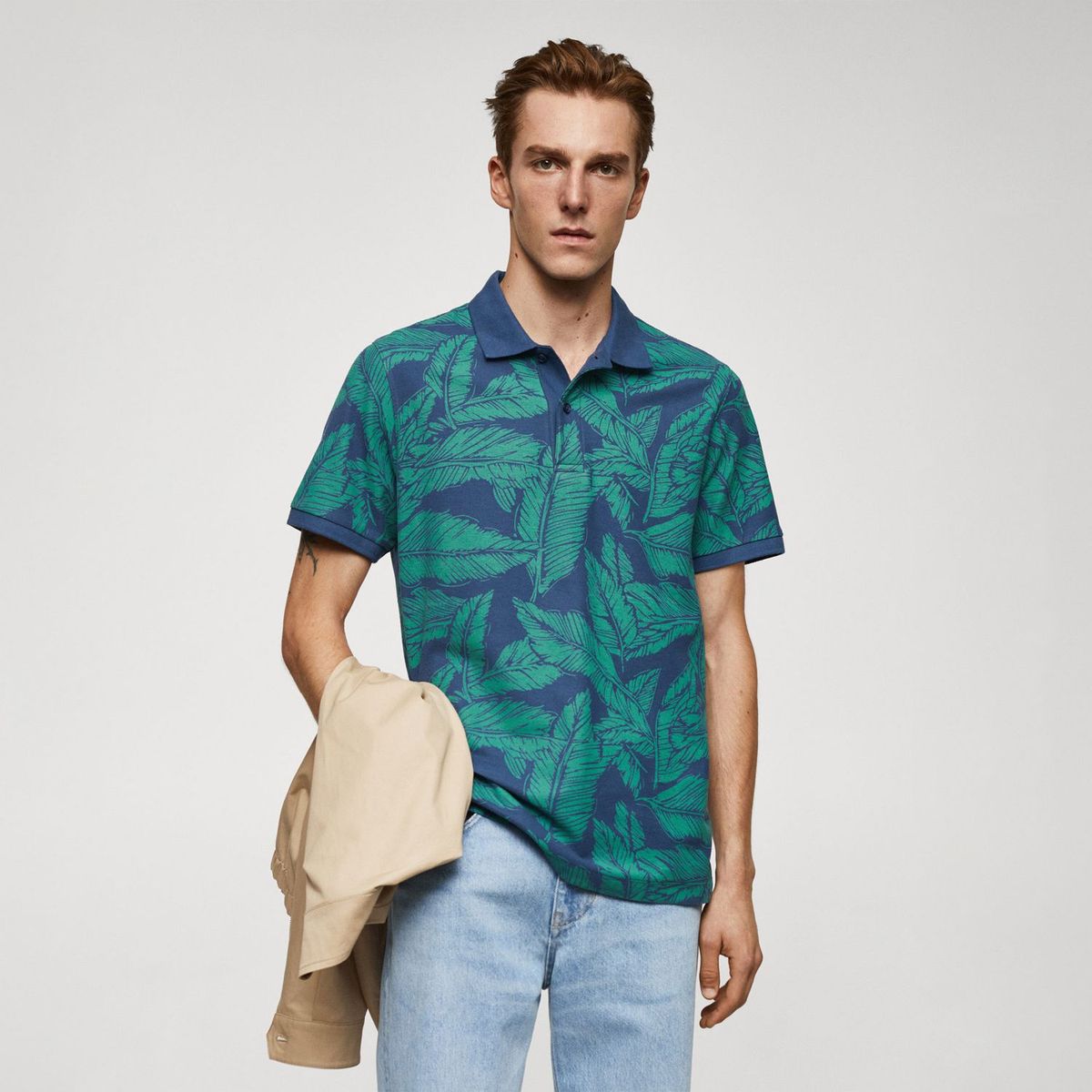 MANGO - Polo 100% Algodón Hombre Mango