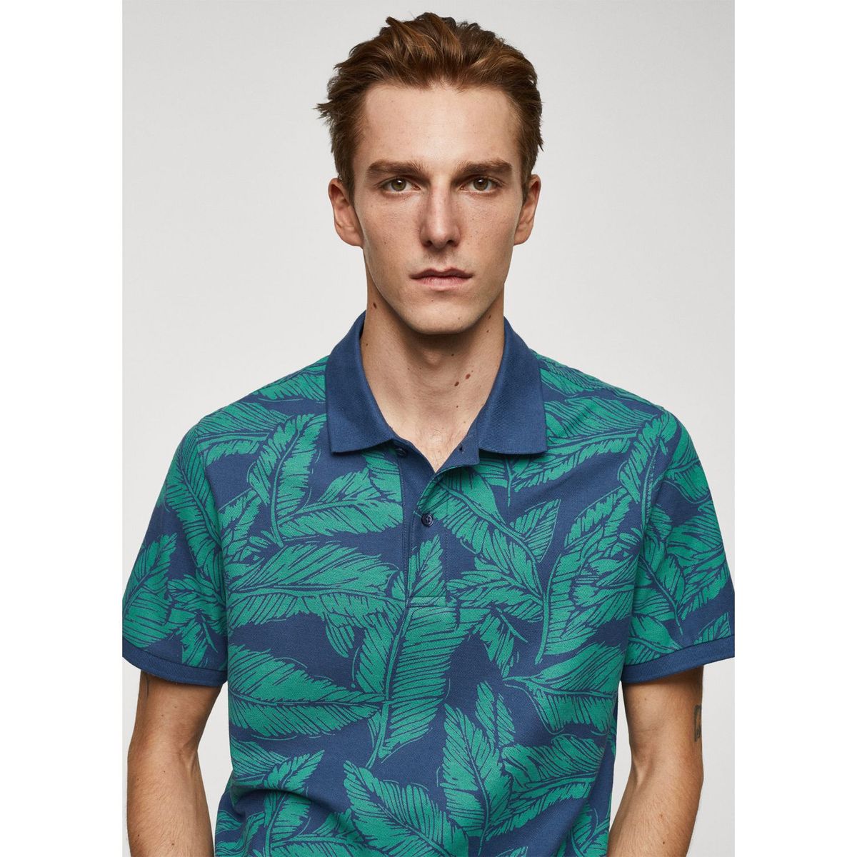 MANGO - Polo 100% Algodón Hombre Mango