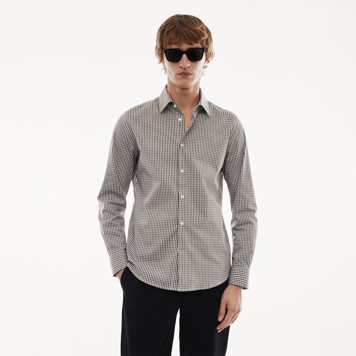 MANGO - Camisa Algodón Hombre Mango Fácil Planchado