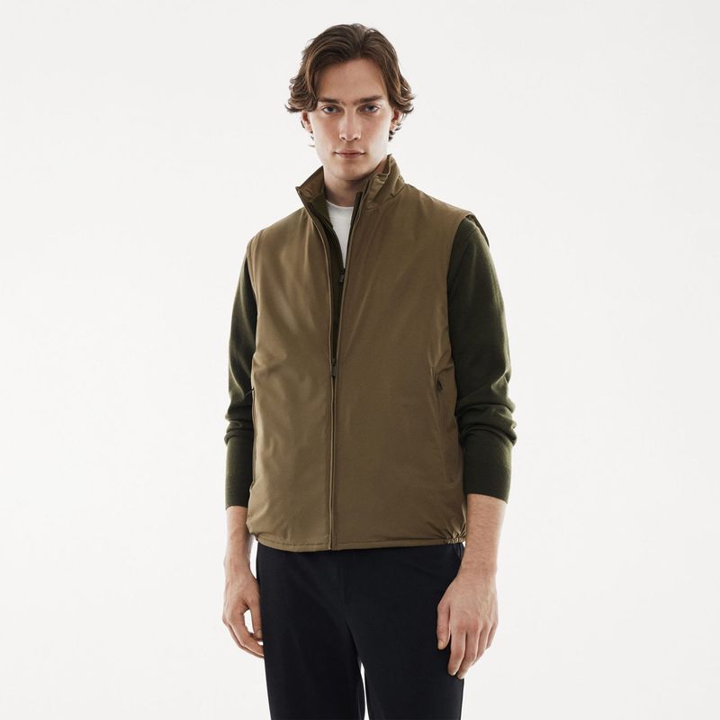 MANGO - Chaleco Casual Hombre Mango Termorregulador / Repelente Al Agua