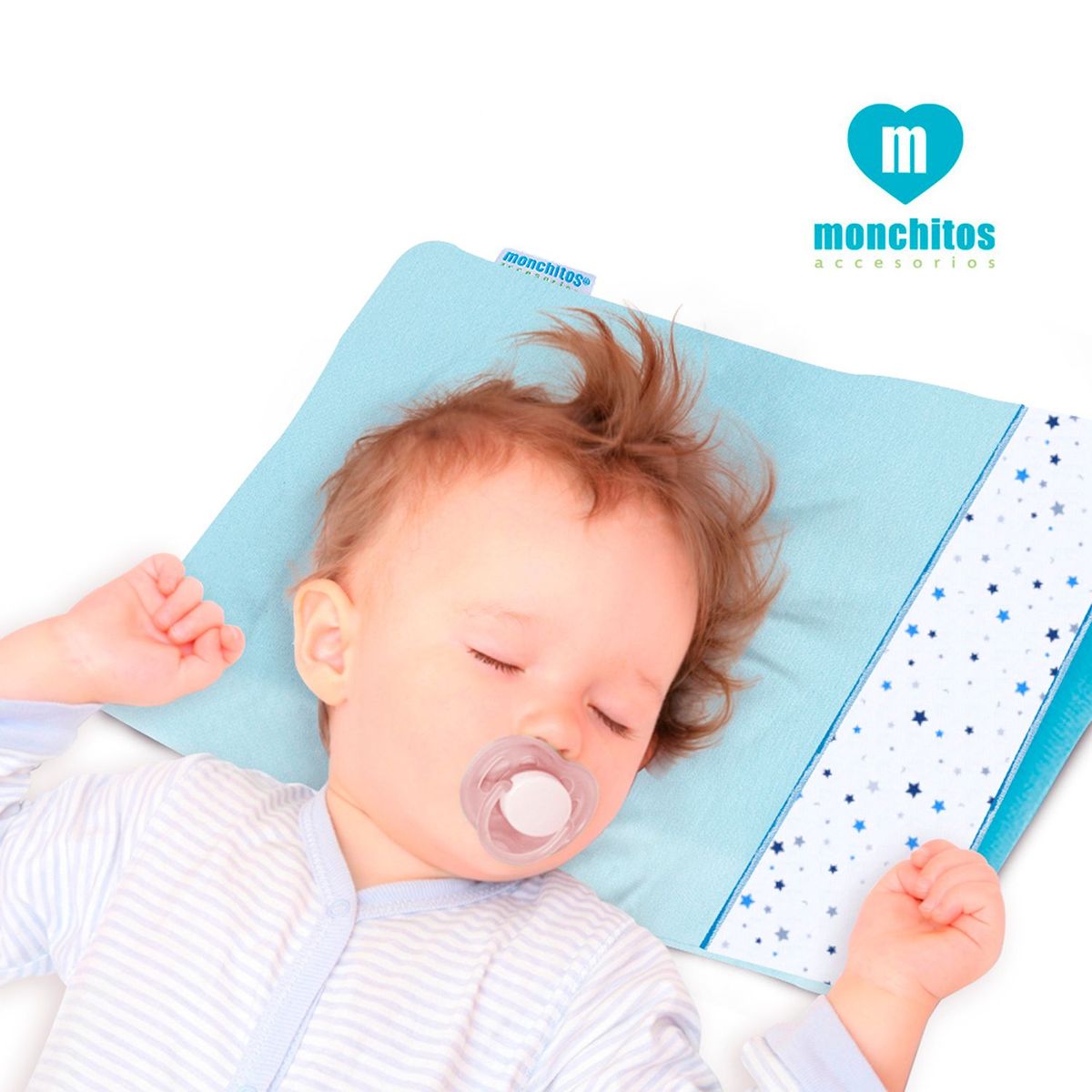 MONCHITOS - Almohada Bebe con Respiradero Xtraconfort Fresh Pillow
