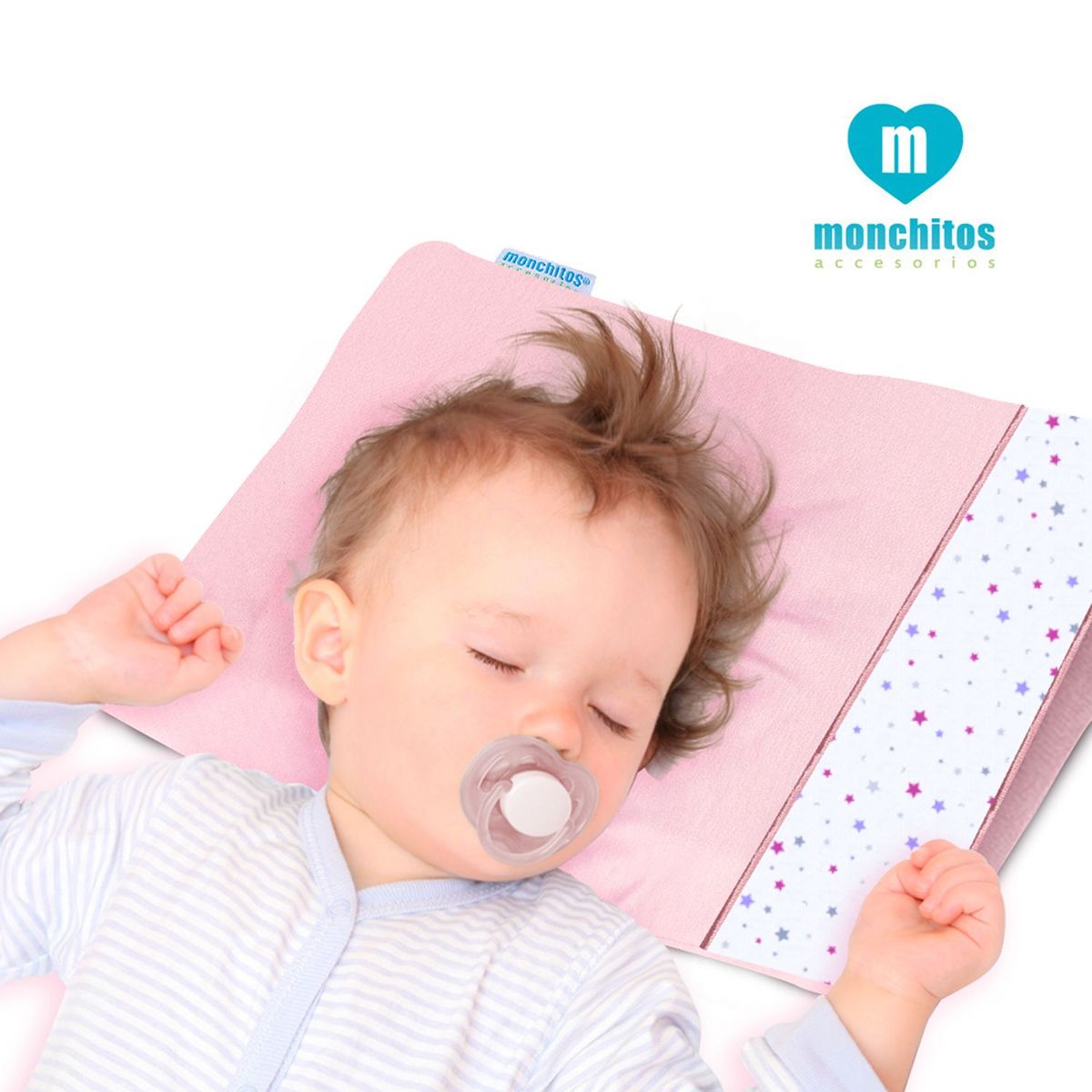 MONCHITOS - Almohada Bebe con Respiradero Xtraconfort Fresh Pillow