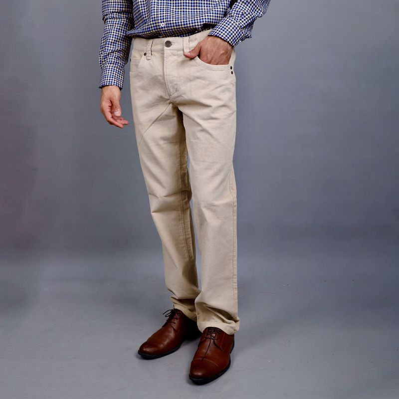 PIERRE CARDIN - Pantalón 100% Algodón Hombre Pierre Cardin