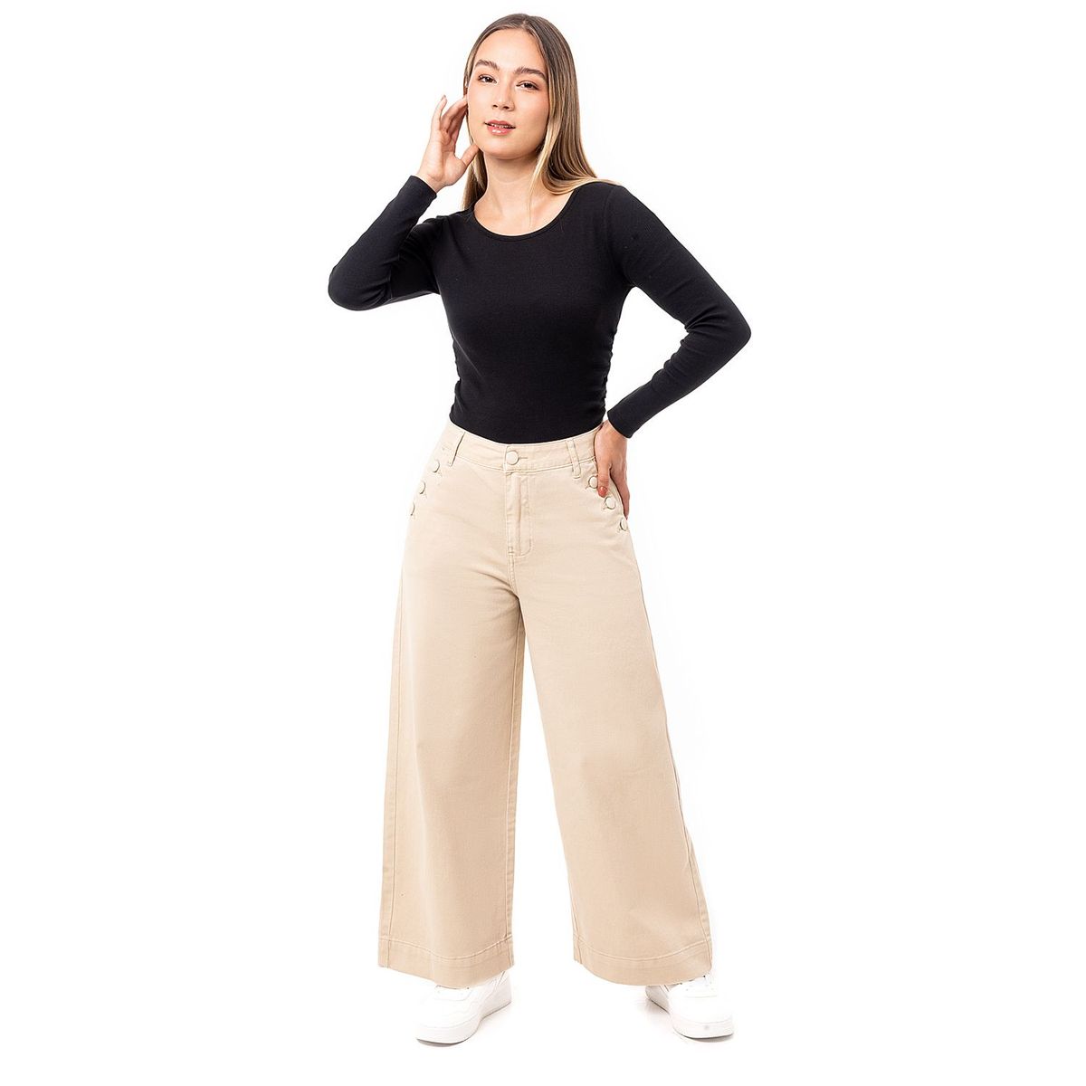 PIONIER - Pantalon Culotte Algodón Mujer Pionier