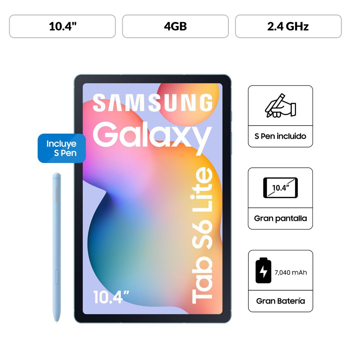 SAMSUNG - Galaxy Tab S6 Lite 2024 4+128 10.4" Light Green