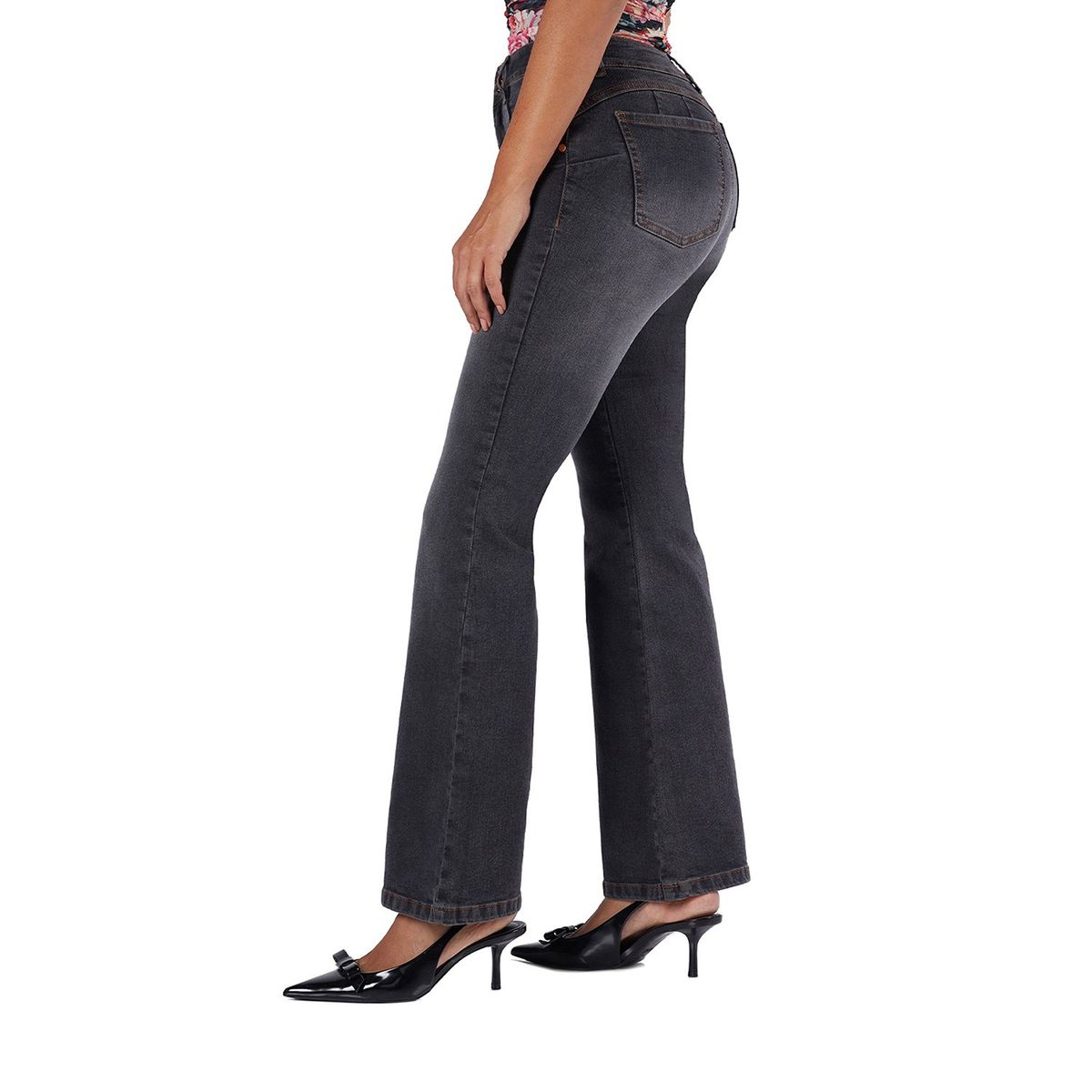 VRP BY VIVIANA RIVAS PLATA - Jean Flare Tiro Alto Mujer Vrp By Viviana Rivas Plata.