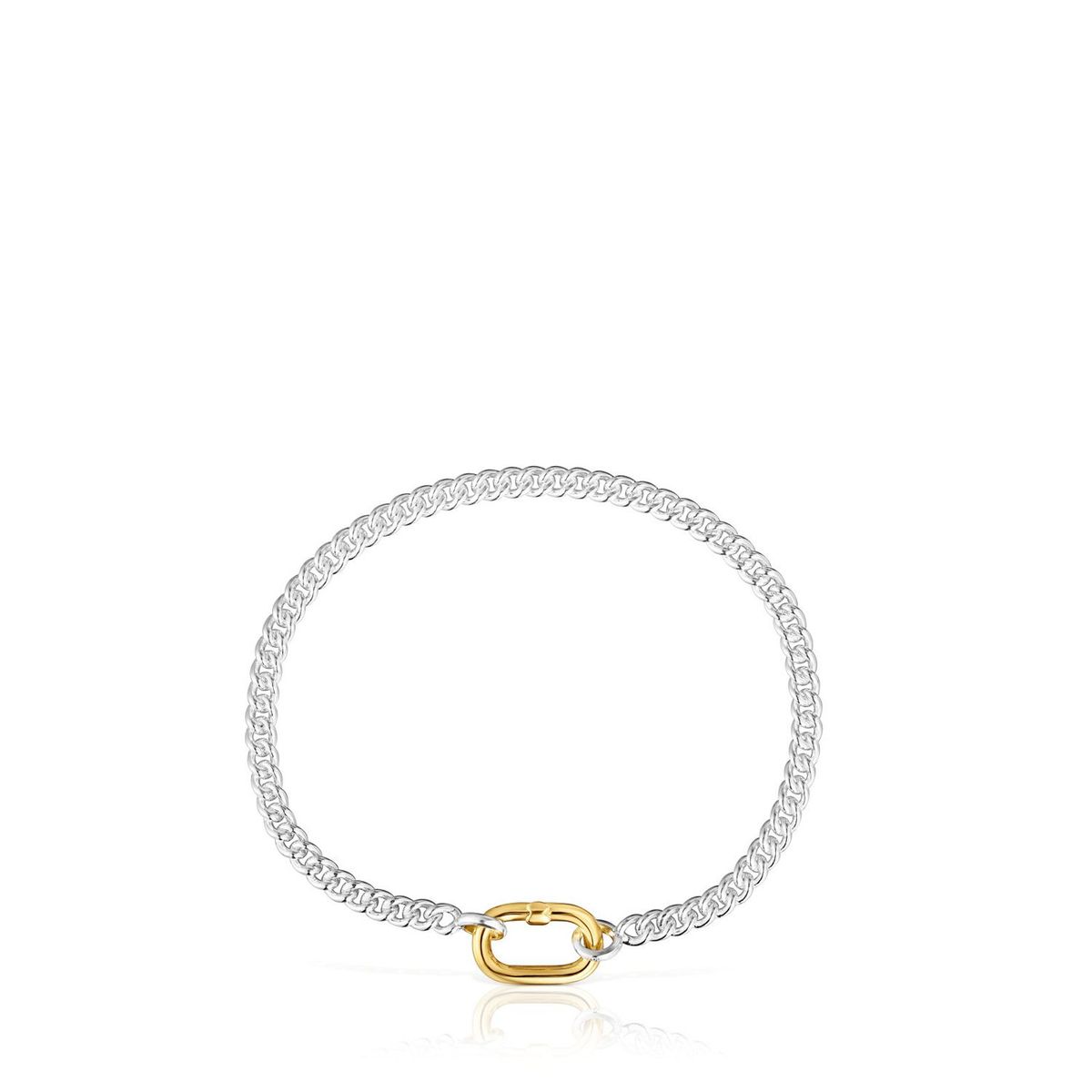 TOUS - Pulsera Vermeil Oval Bicolor