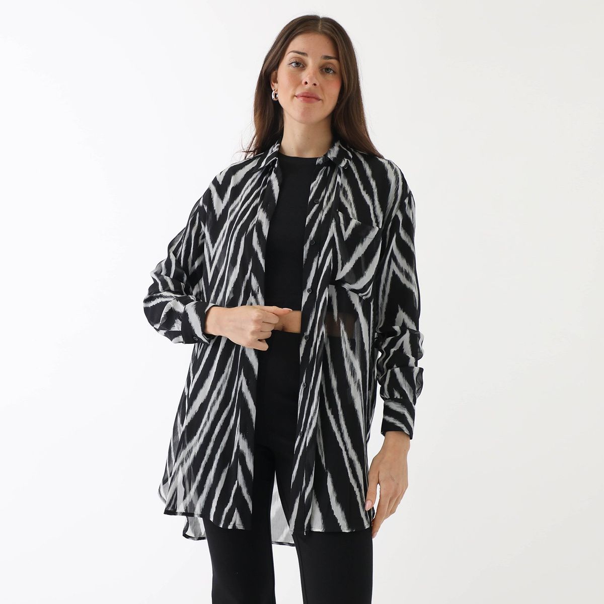 DKNY - Camisa Manga Larga Mujer Dkny