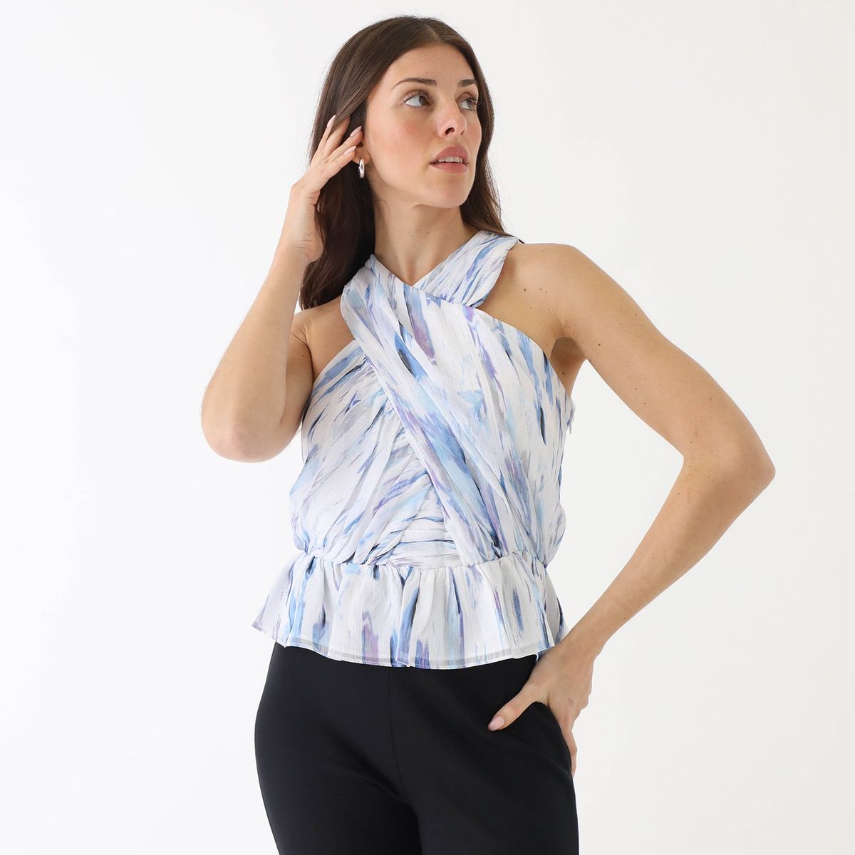 DKNY - Blusa Manga Corta Mujer Dkny