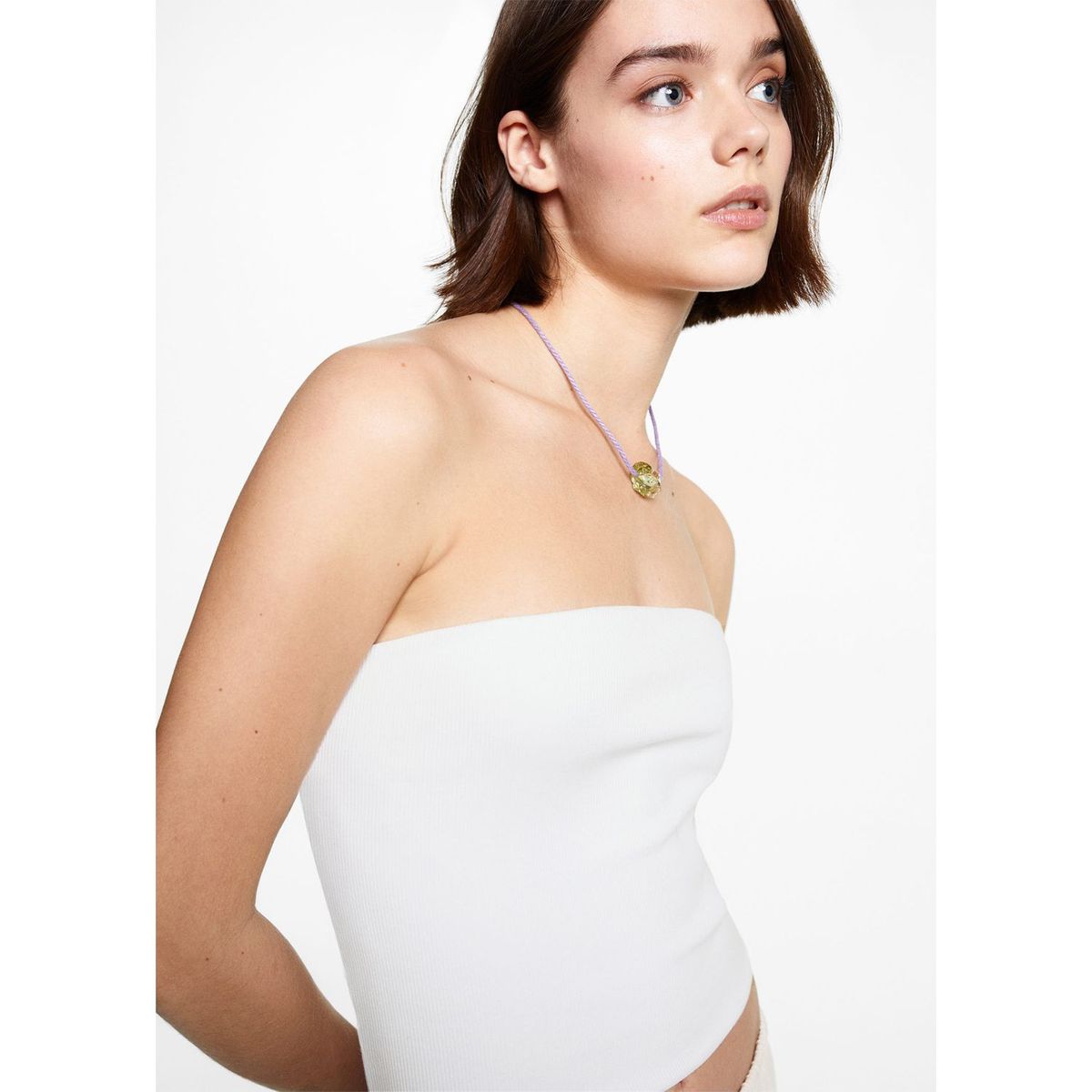 MANGO TEEN - Top Algodón Mujer Mango Teen