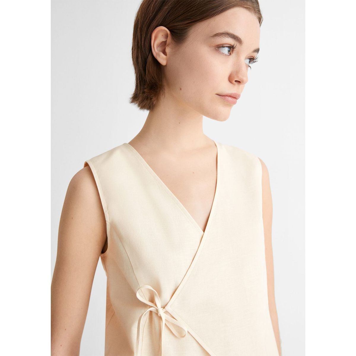 MANGO TEEN - Chaleco Algodón Mujer Mango Teen