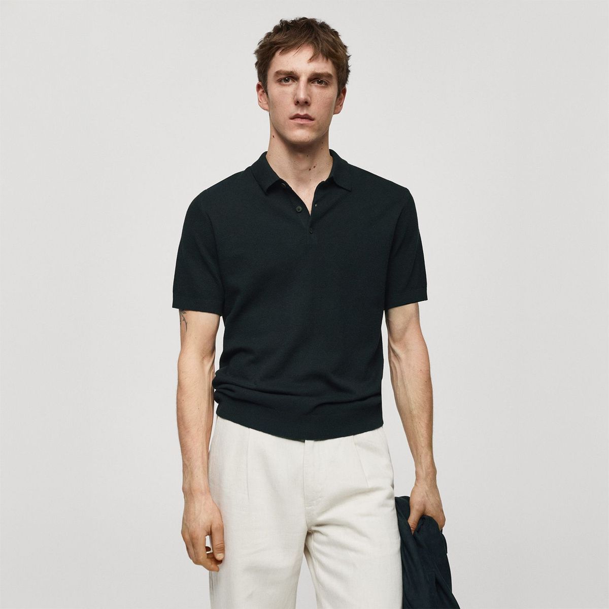 MANGO - Polo Algodón Hombre Mango