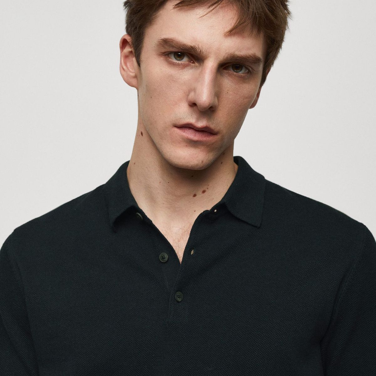 MANGO - Polo Algodón Hombre Mango