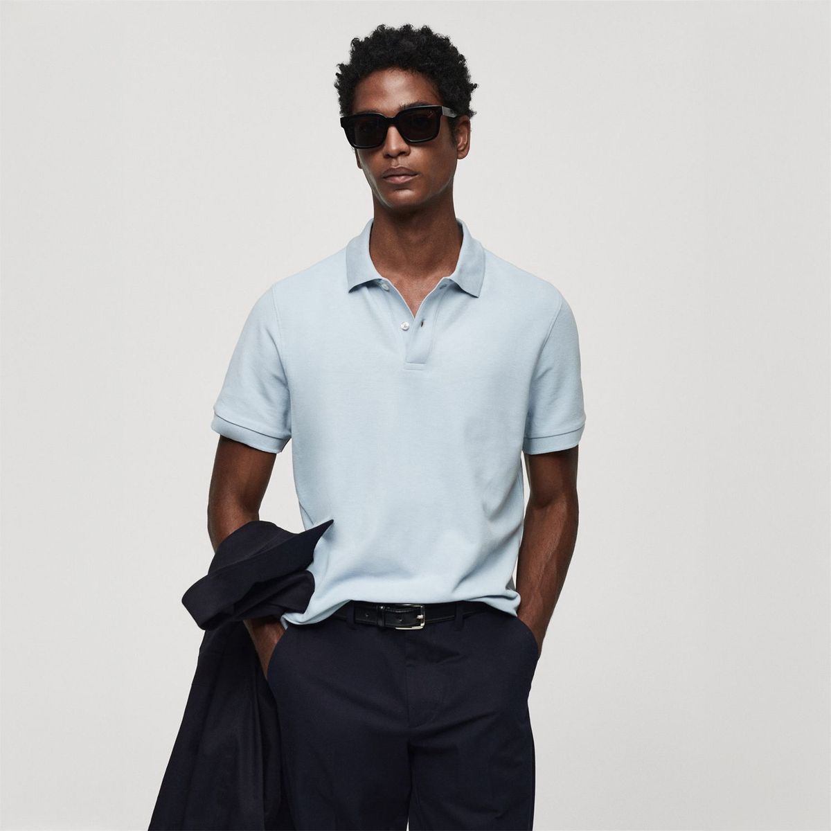 MANGO - Polo 100% Algodón Hombre Mango