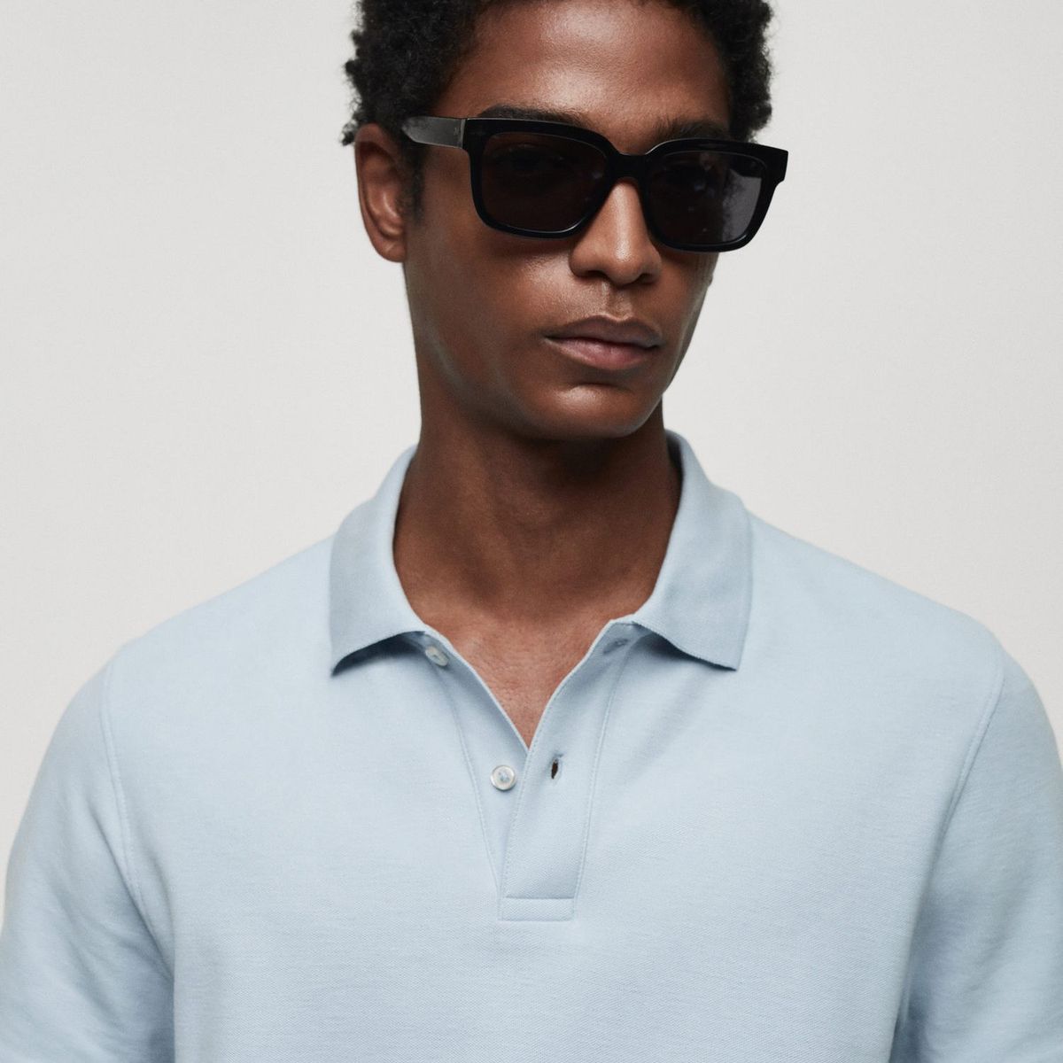 MANGO - Polo 100% Algodón Hombre Mango