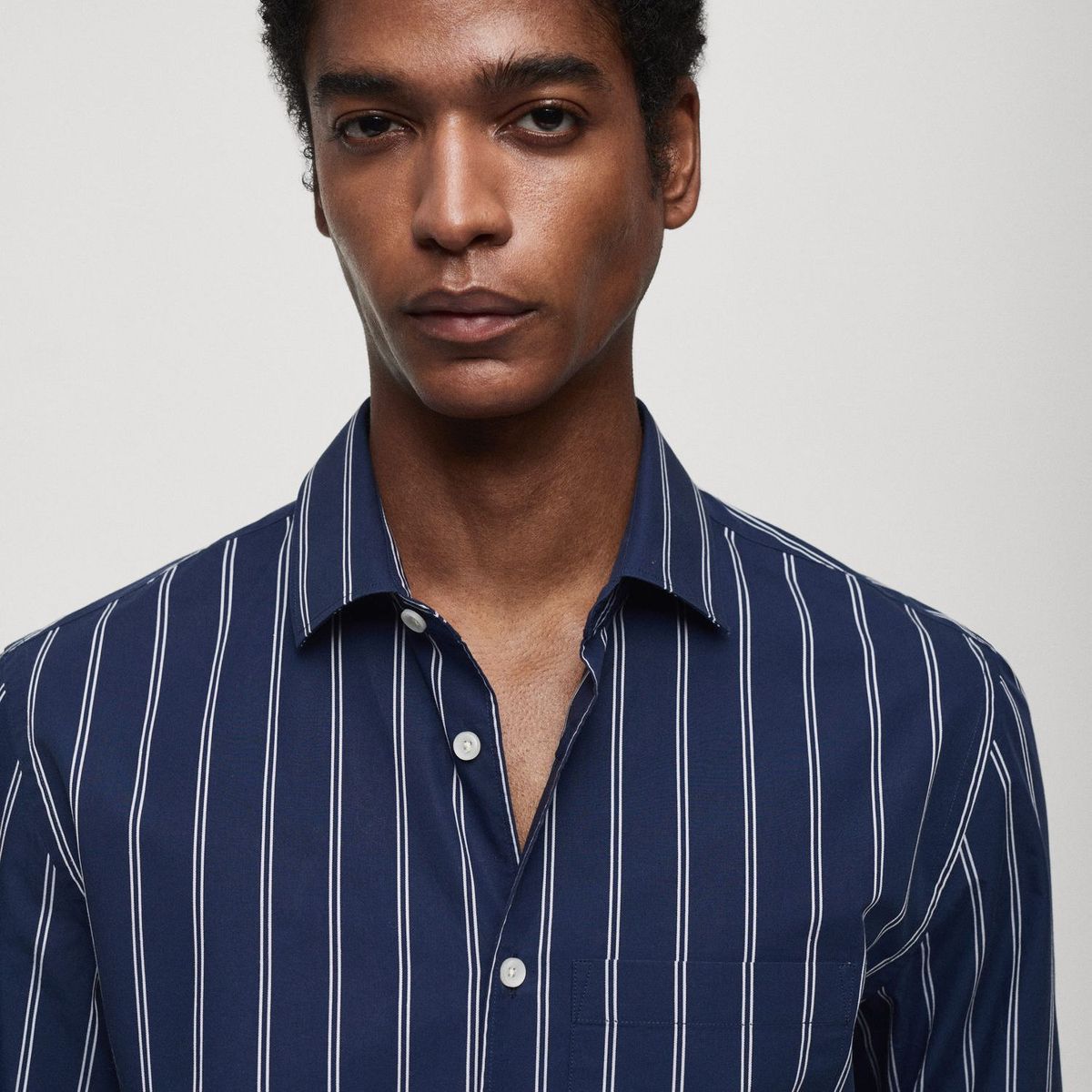 MANGO - Camisa 100% Algodón Hombre Mango