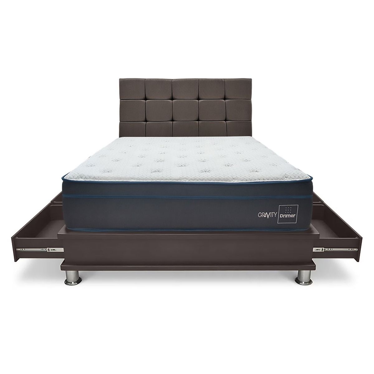 DRIMER - Dormitorio Cuadros Gravity Marrón 1.5 Plz