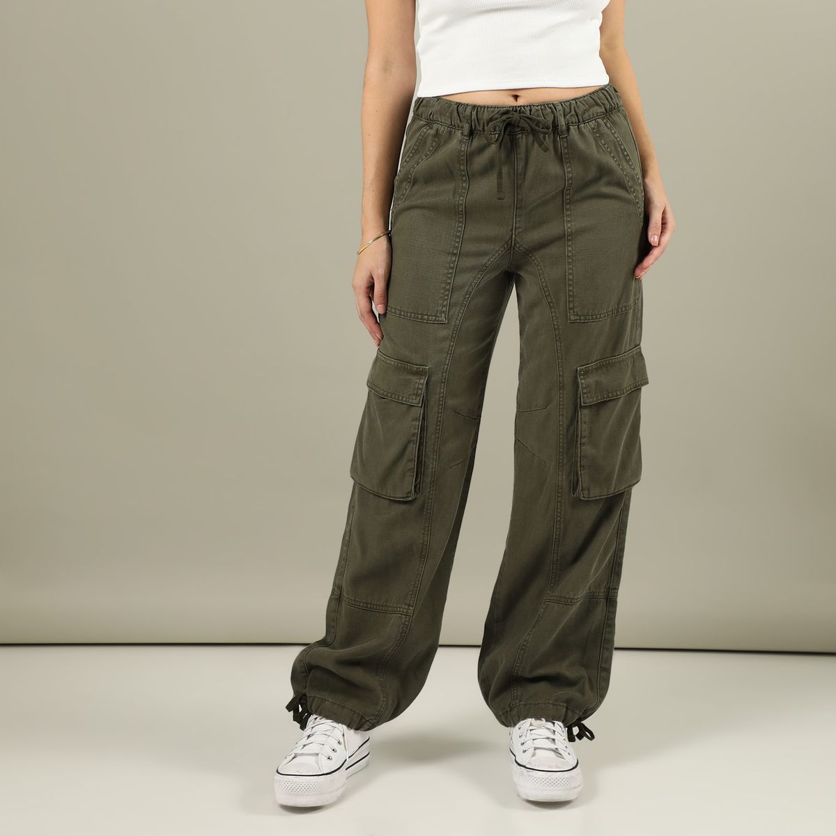 DENIMLAB - Pantalón Cargo Mujer Denimlab