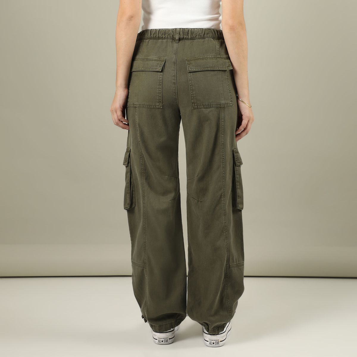 DENIMLAB - Pantalón Cargo Mujer Denimlab