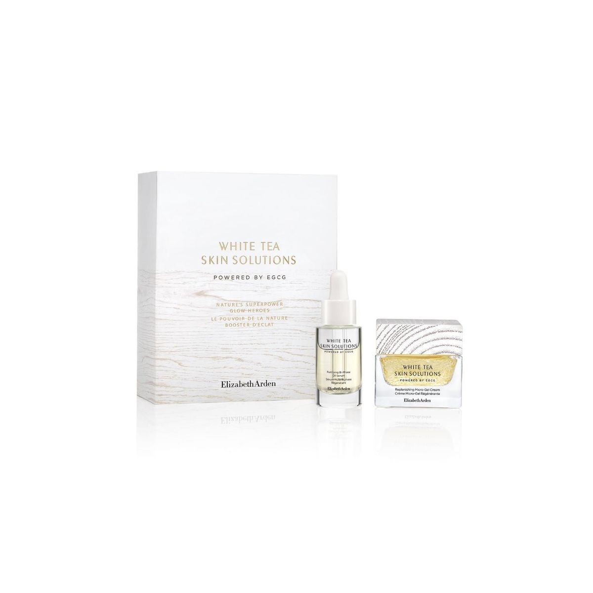 ELIZABETH ARDEN - Set De Tratamiento White Tea Skin Solutions  Humectante + White Tea Skin Solutions Suero