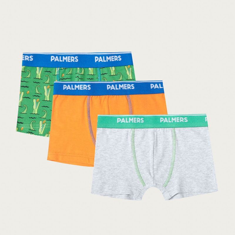 PALMERS - Boxer Niño Pack X3 Algodón Orgánico Palmers