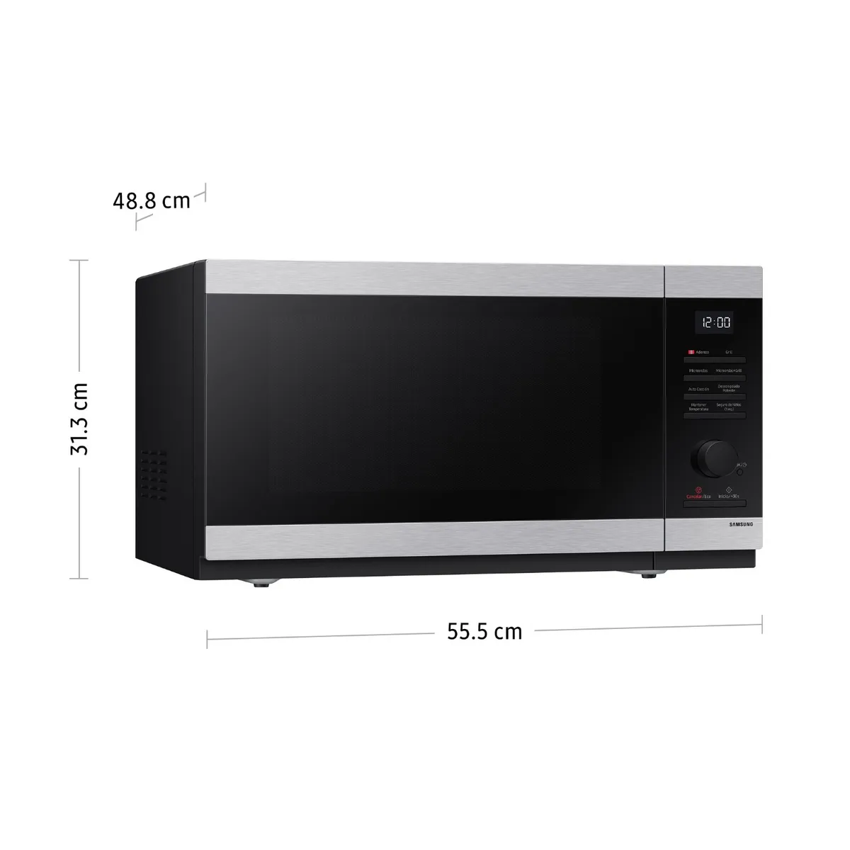 SAMSUNG - Horno Microondas Cheff Samsung 40L MG40DG5524ATPE con Dorador