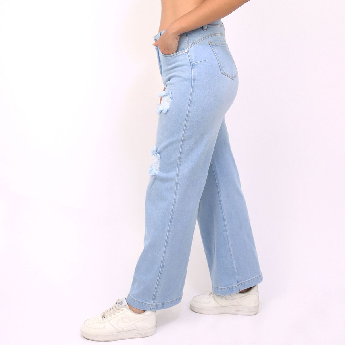 KAYRA POBLET - Jean Algodón Palazzo Mujer Kayra