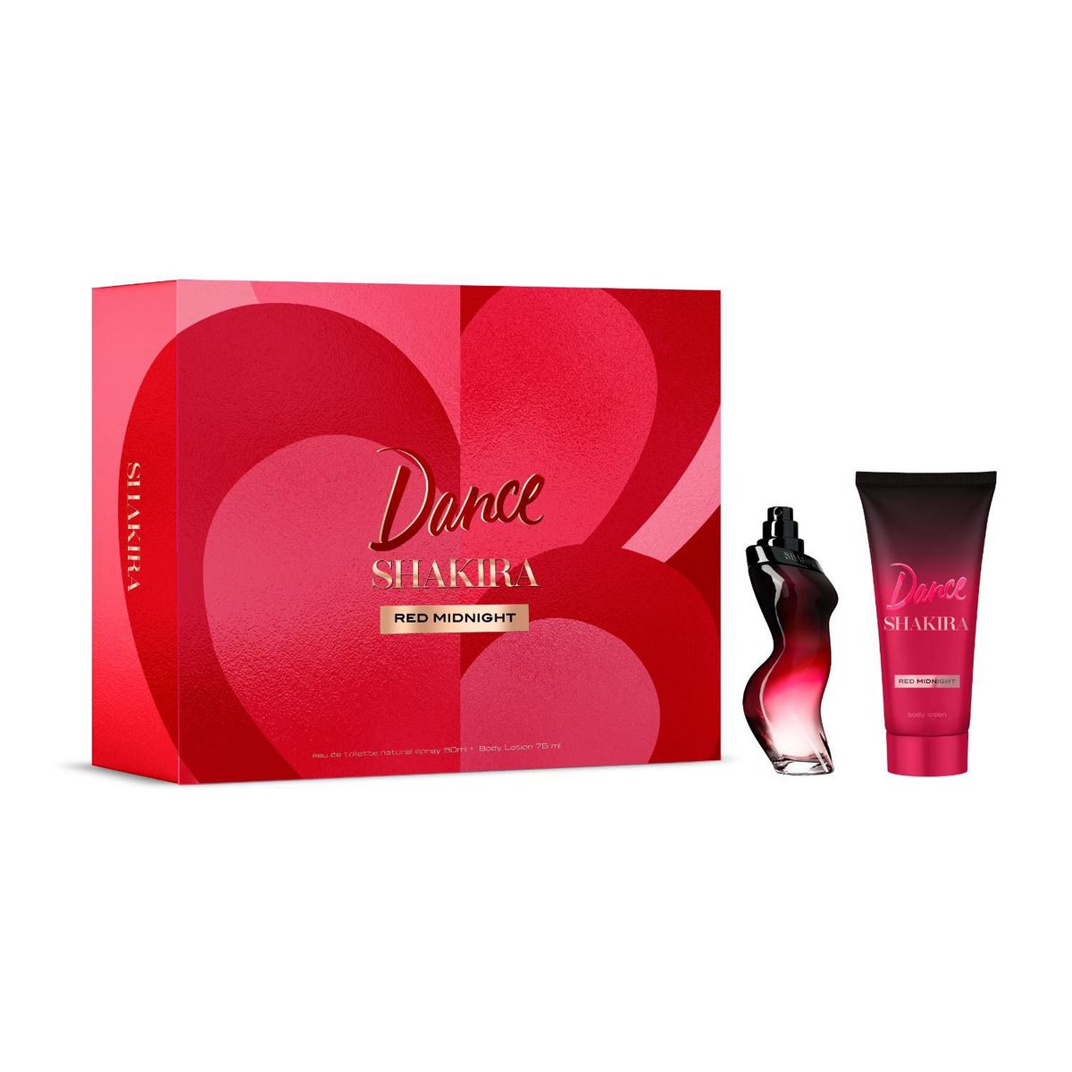SHAKIRA - Set Shakira Dance Red Midnight Eau De Toilette 50ml + Body Lotion Mujer