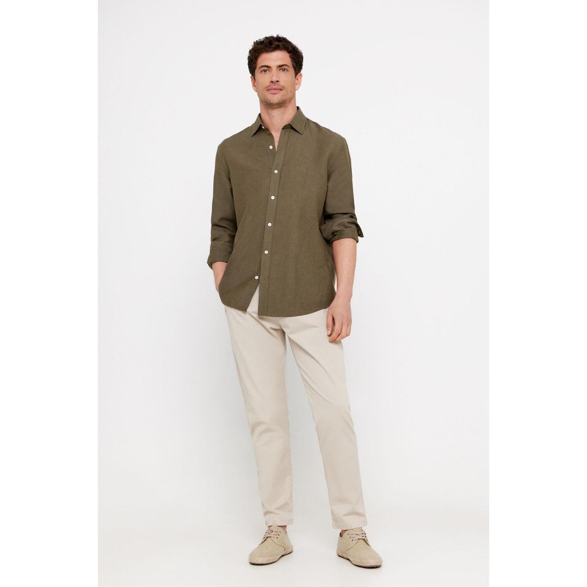 CORTEFIEL - Pantalón Algodón Hombre Cortefiel