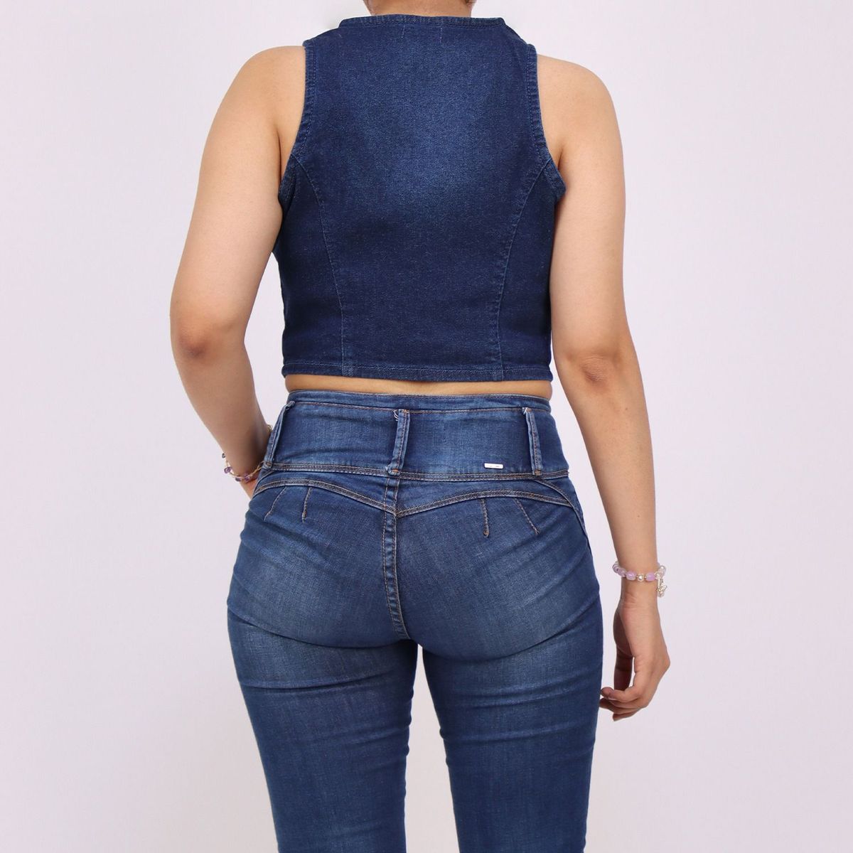 KAYRA POBLET - Chaleco Jean Mujer Kayra