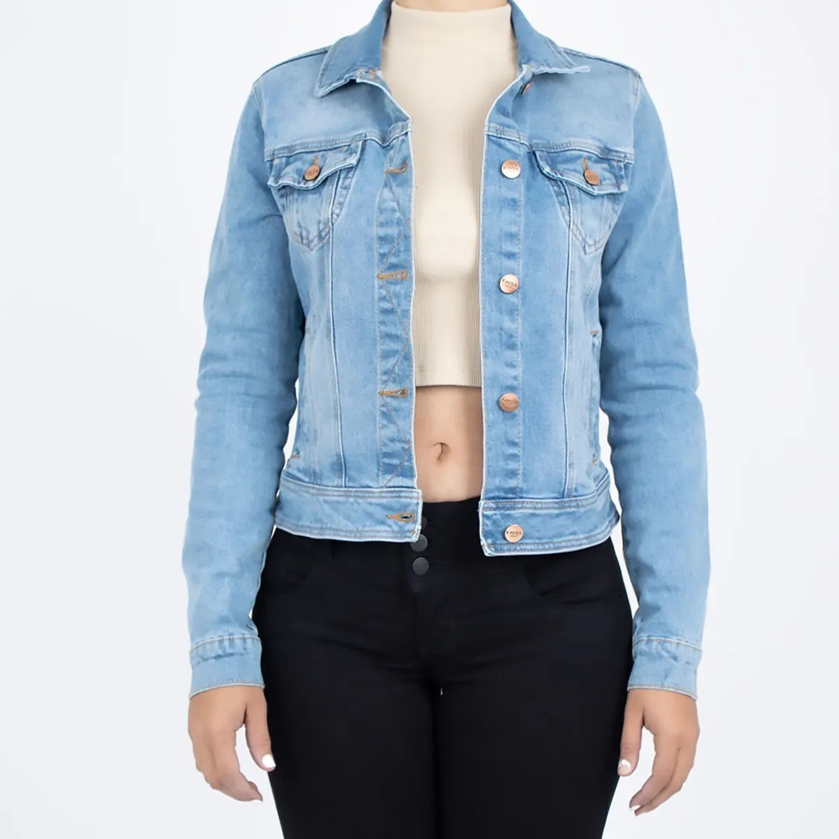 KAYRA POBLET - Casaca Jean Mujer Kayra