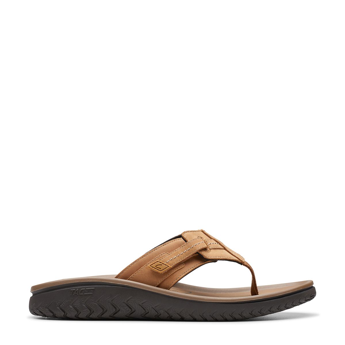 CLARKS - Zapatillas Casuales  Hombre Clarks Zap Hom Wesley Sun Tan Lea Marrón