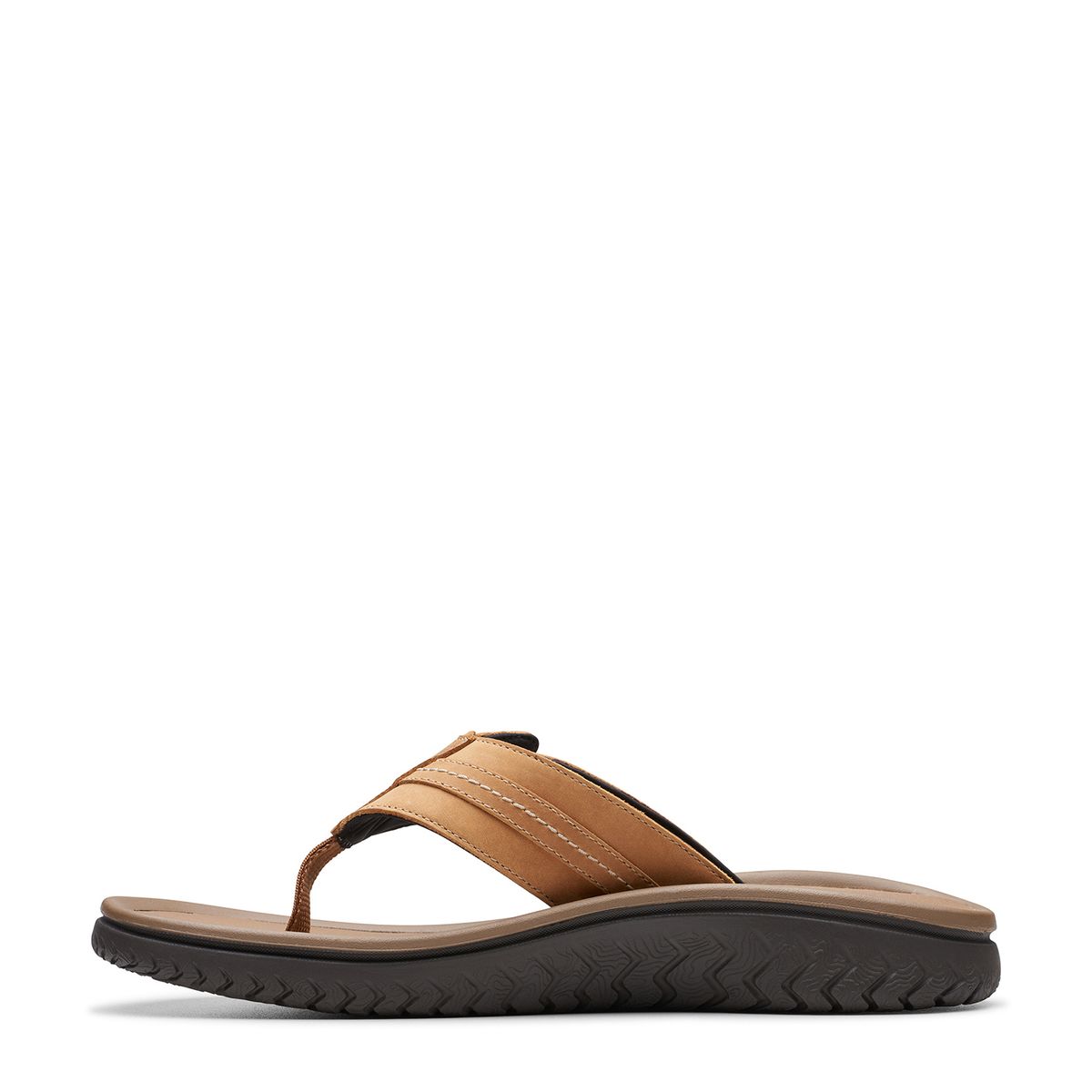 CLARKS - Zapatillas Casuales  Hombre Clarks Zap Hom Wesley Sun Tan Lea Marrón