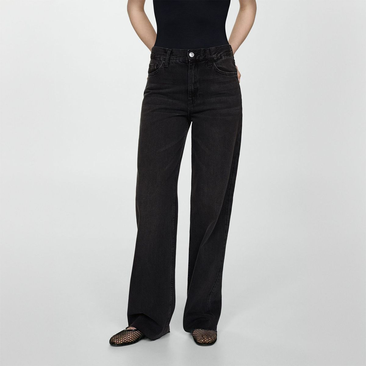 MANGO - Jean 100% Algodón Mujer Mango