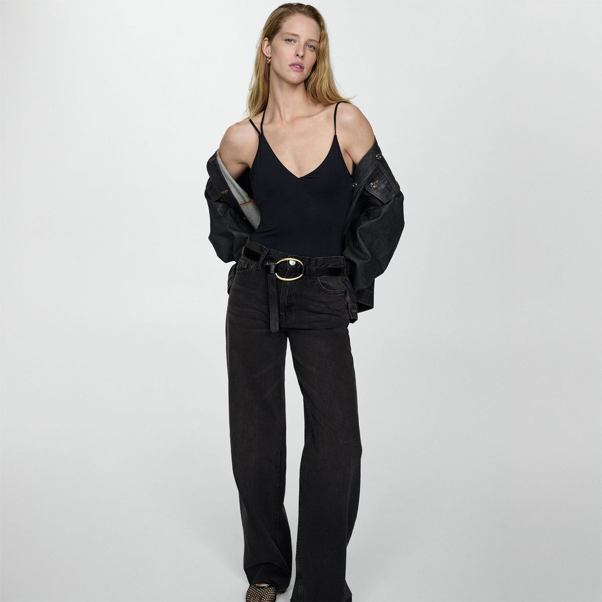 MANGO - Jean 100% Algodón Mujer Mango