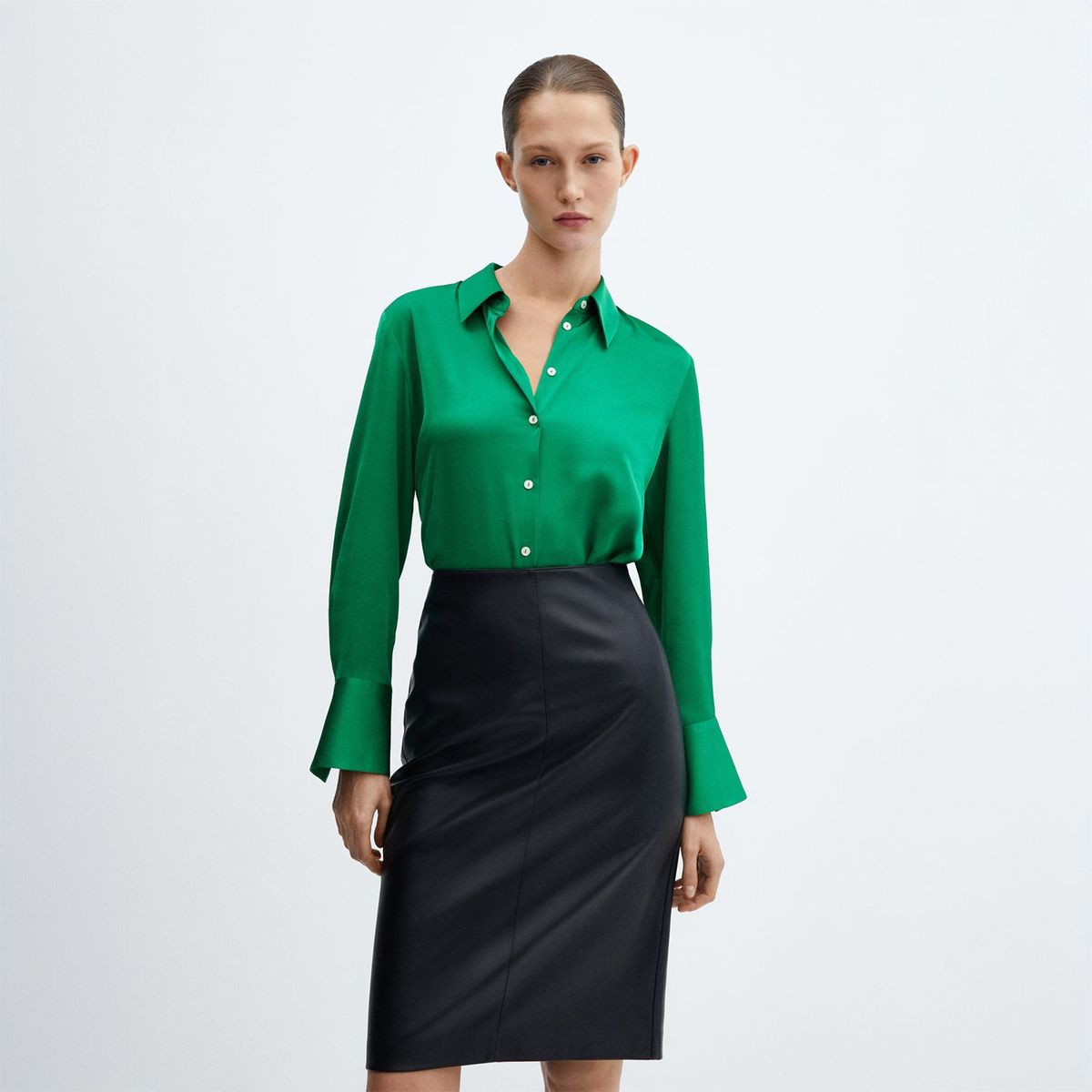 MANGO - Blusa Casual Mujer Mango