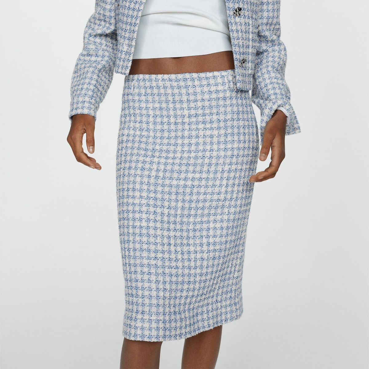 MANGO - Falda Algodón Mango Mujer