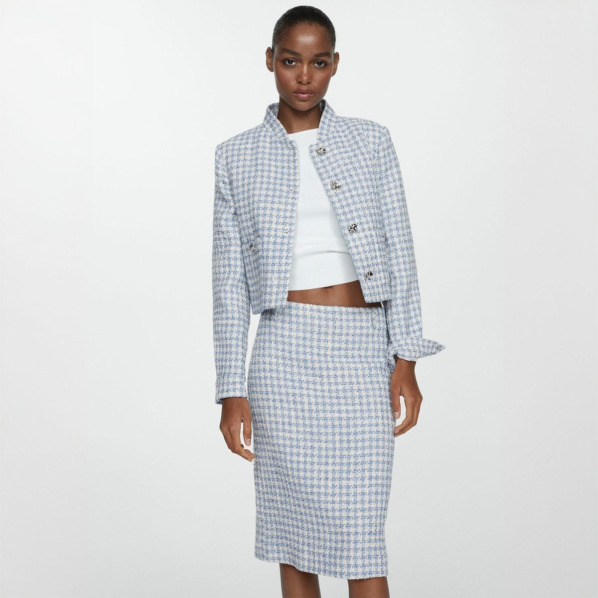 MANGO - Falda Algodón Mango Mujer