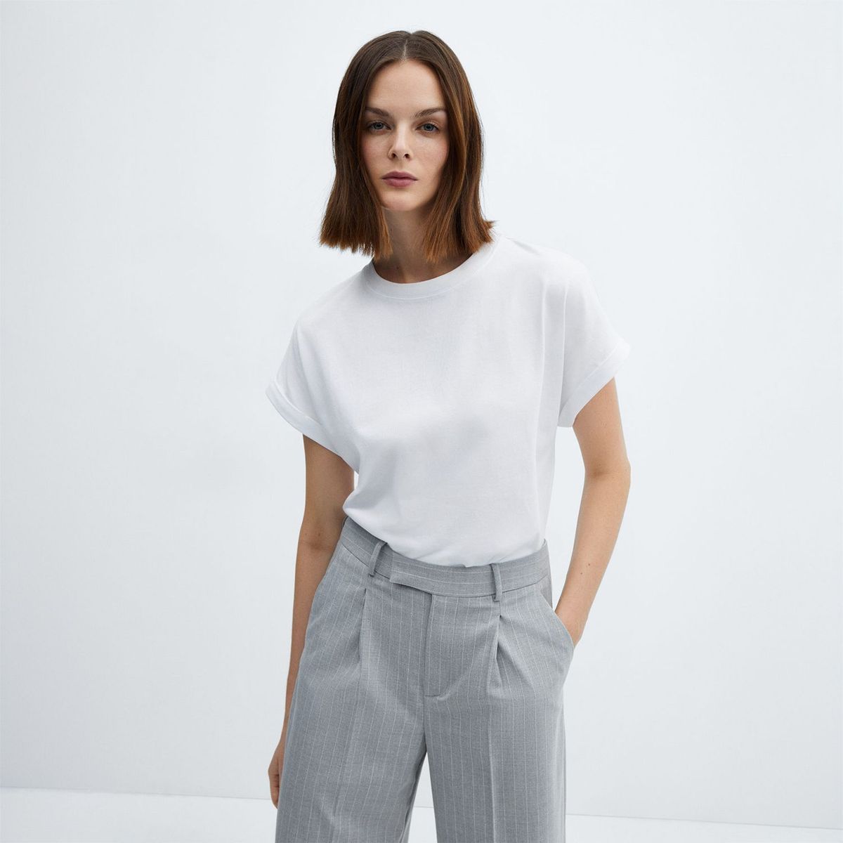 MANGO - Polo Manga Corta Mujer Mango