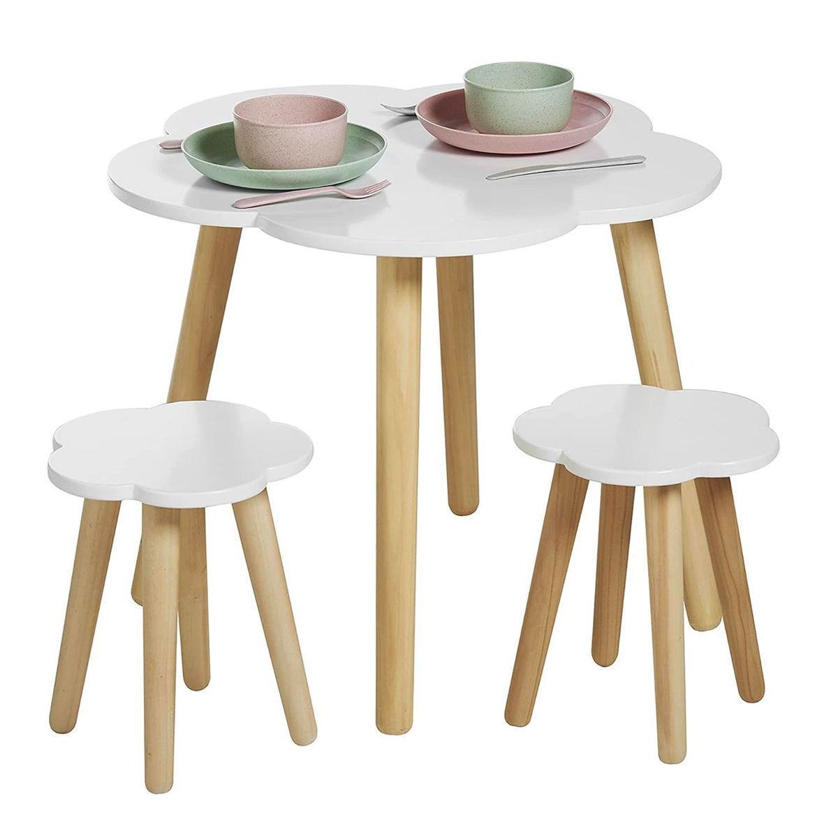 DIBA MUEBLES - Juego De Mesa Y Silla Infantil Nube