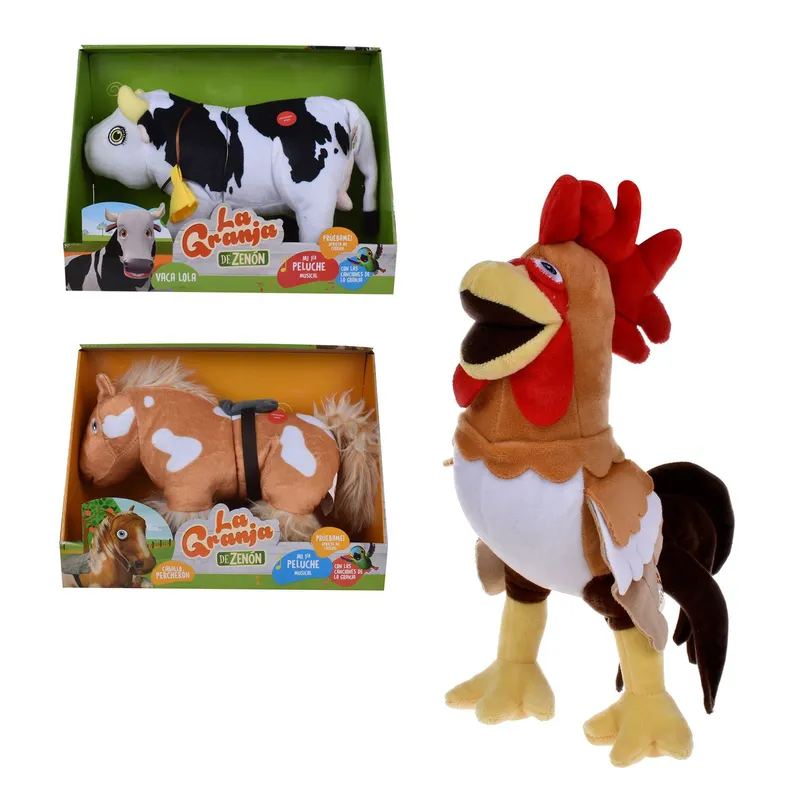 LA GRANJA DE ZENON - Juguete Peluche Musical 35 Cm La Granja De Zenon