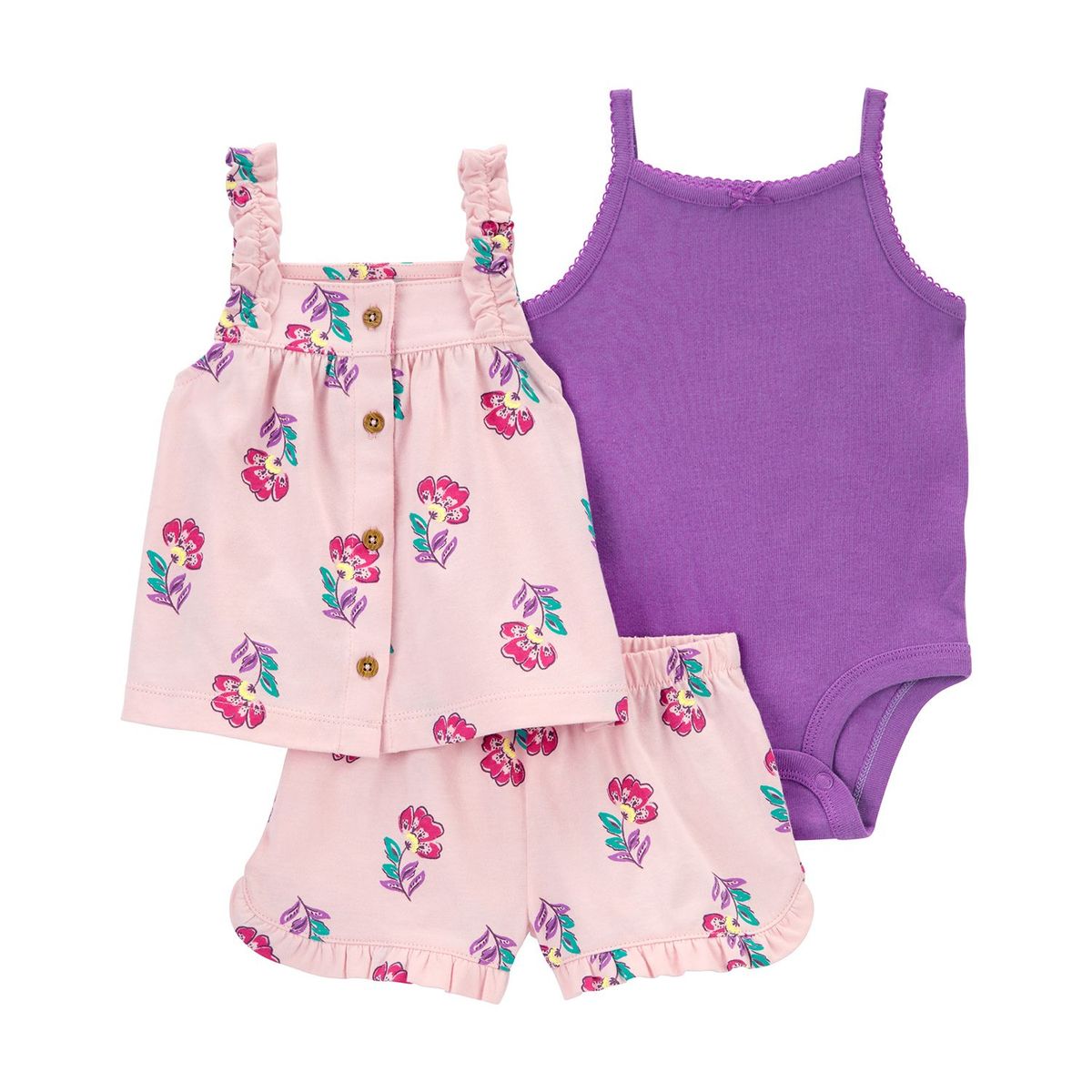CARTER'S - Conjunto 3 Piezas Bebé Niña Algodón Carters