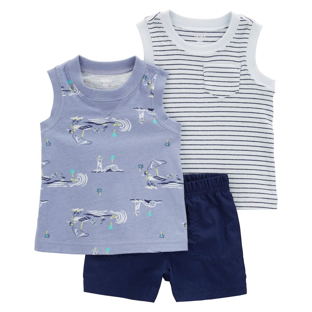 CARTER'S - Conjunto 3 Piezas Bebé Niño Algodón Carters